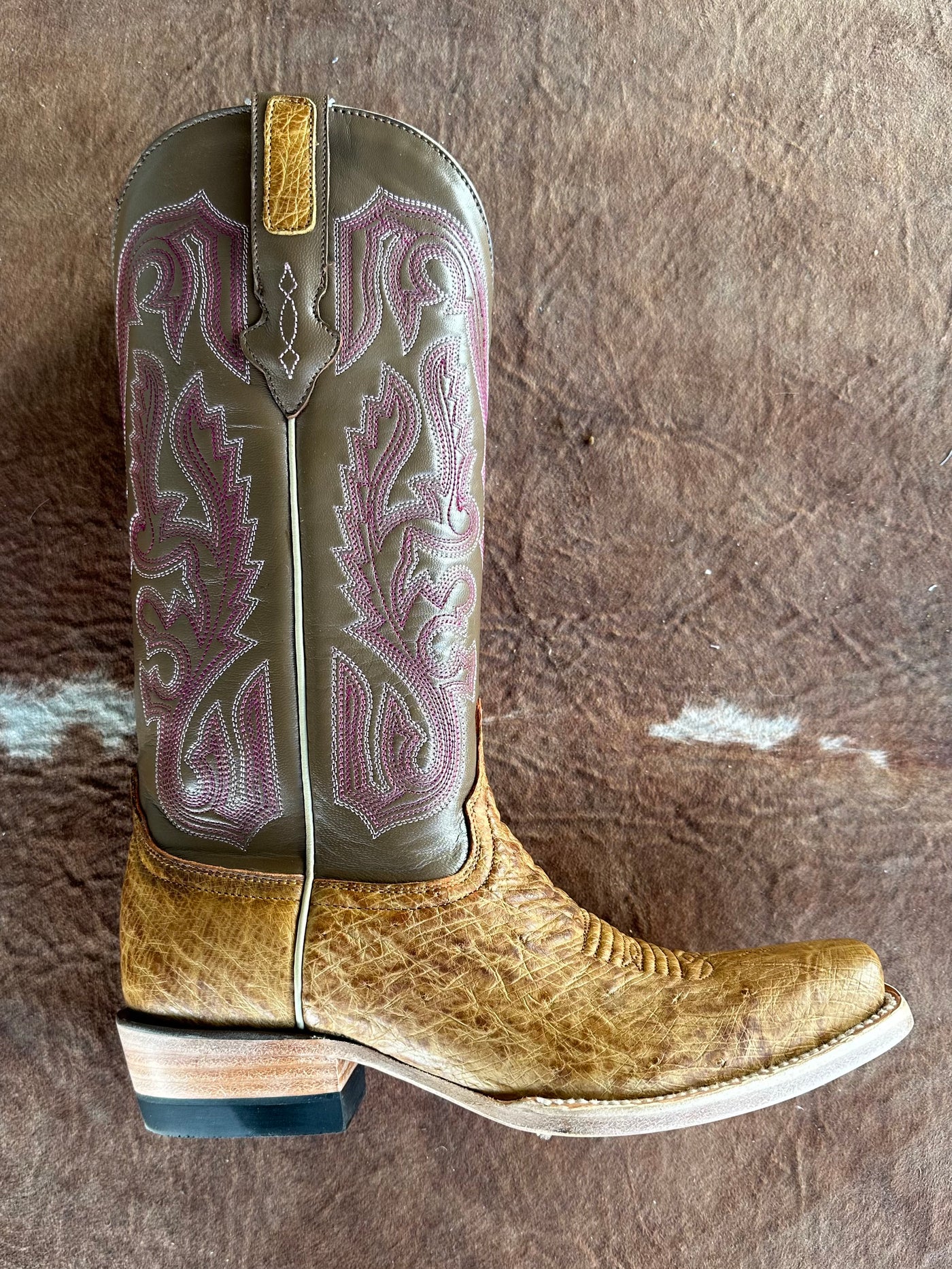 Smooth Ostrich Pink Resistol Cowboy Boot