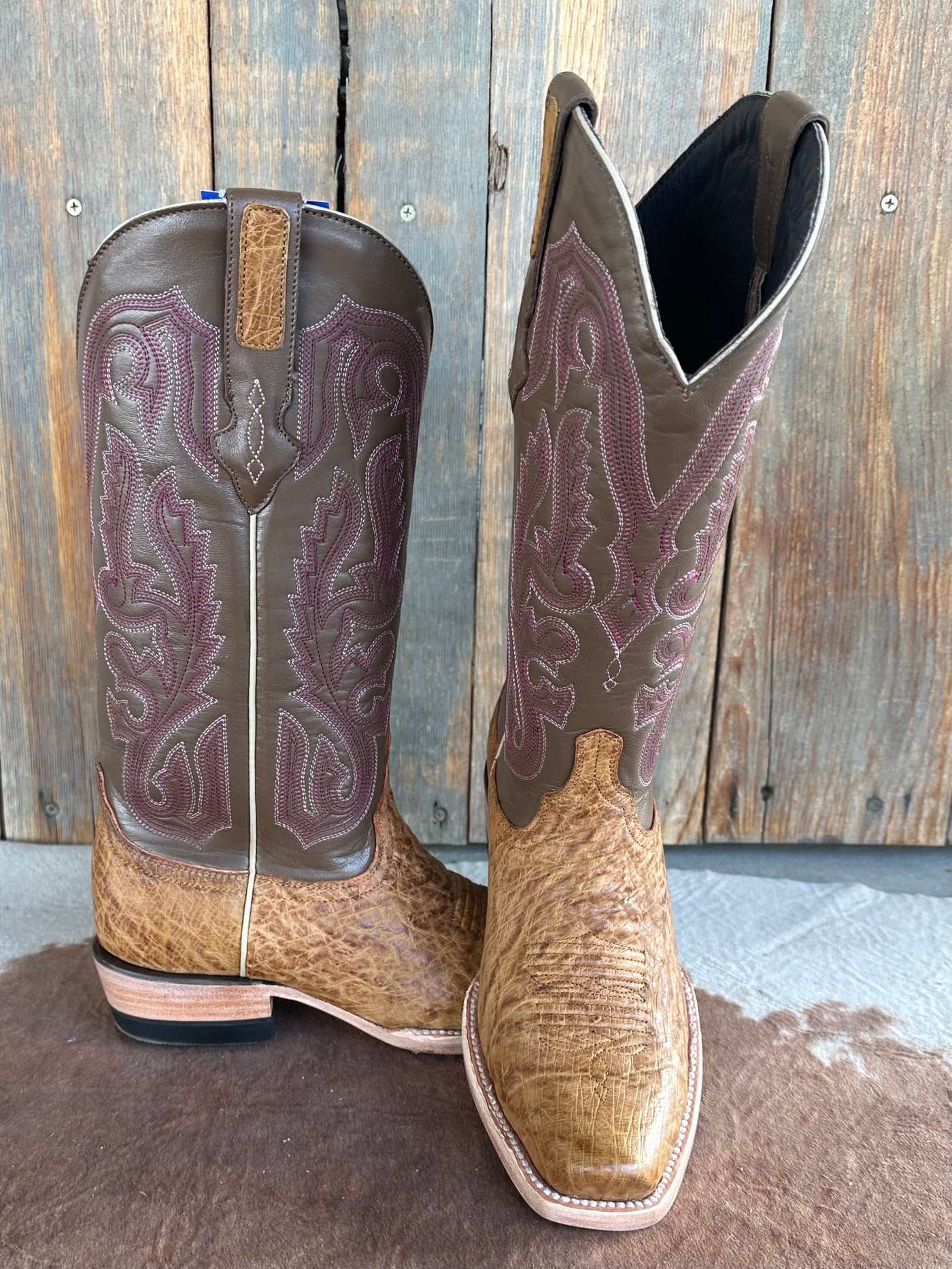Smooth Ostrich Pink Resistol Cowboy Boot