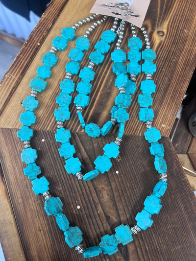 Crossroads Turquoise Necklace - The Frosted Cowgirls