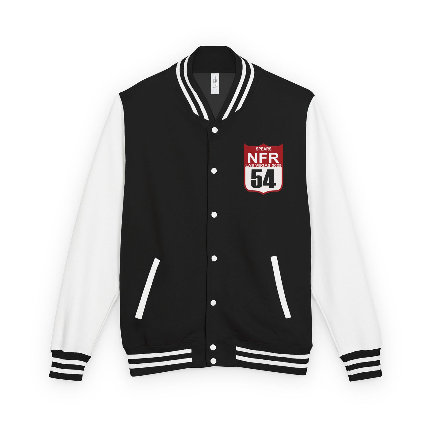 Jordan Spears- Letterman Jacket — NFR 54 Patch Varsity Jacket