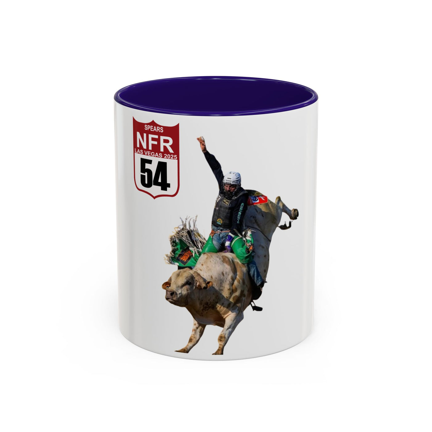 Jordan Spears #54 Bull Rider Colorful Mug - Perfect for Rodeo Fans
