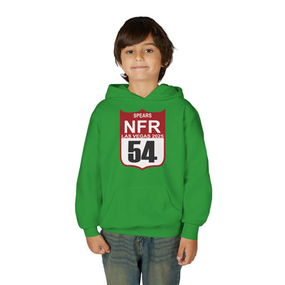 Youth Hoodie — "Spears NFR Las Vegas 2025" Rodeo Shield 54