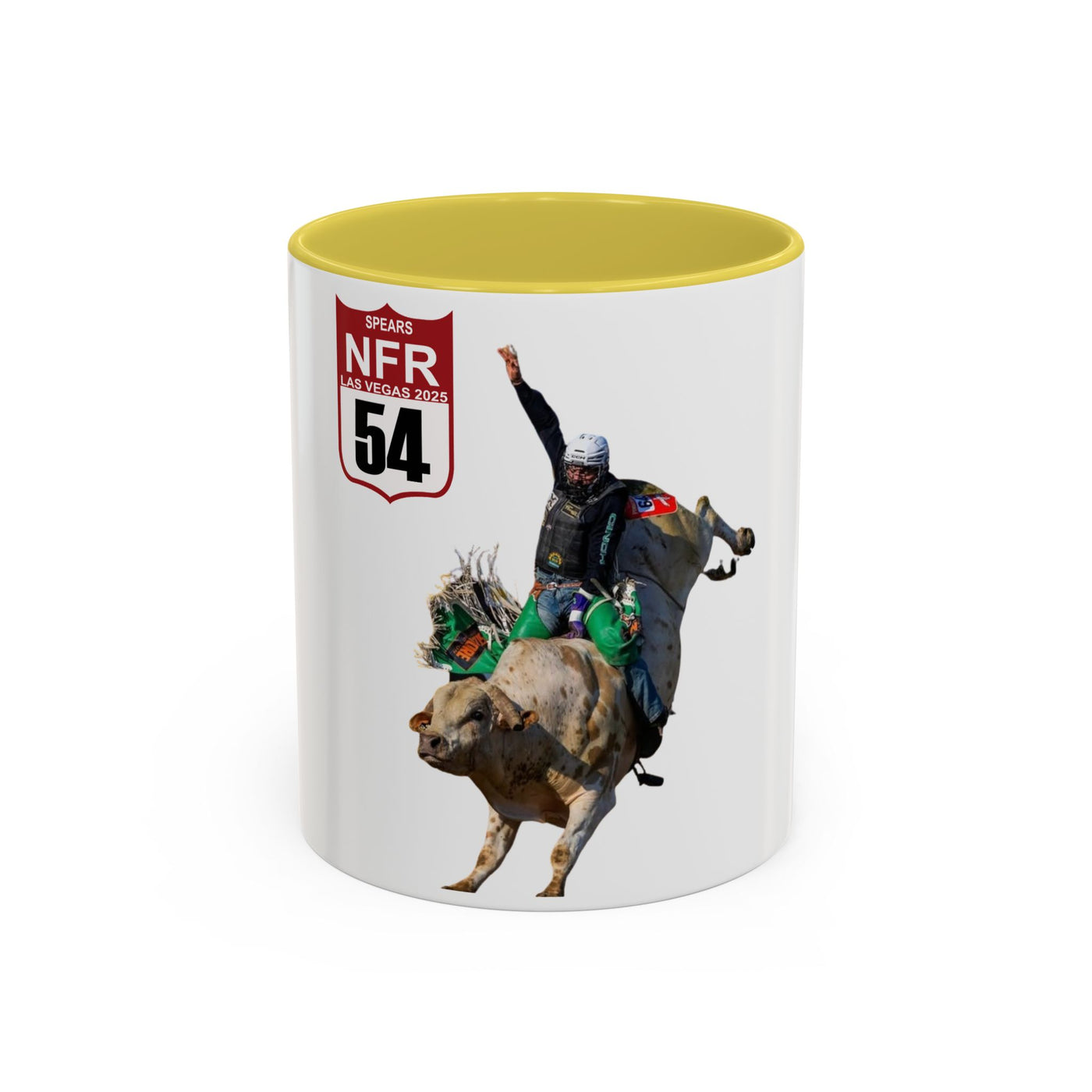 Jordan Spears #54 Bull Rider Colorful Mug - Perfect for Rodeo Fans