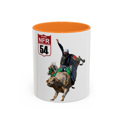 Jordan Spears #54 Bull Rider Colorful Mug - Perfect for Rodeo Fans