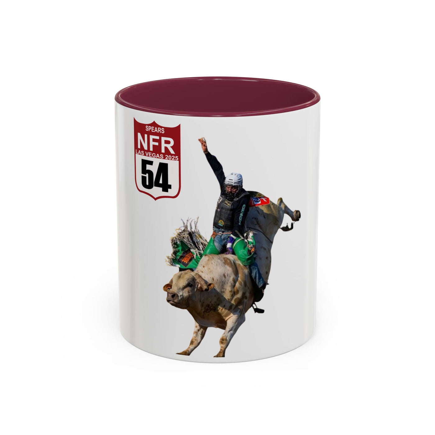 Jordan Spears #54 Bull Rider Colorful Mug - Perfect for Rodeo Fans
