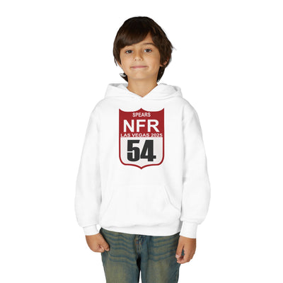 Youth Hoodie — "Spears NFR Las Vegas 2025" Rodeo Shield 54