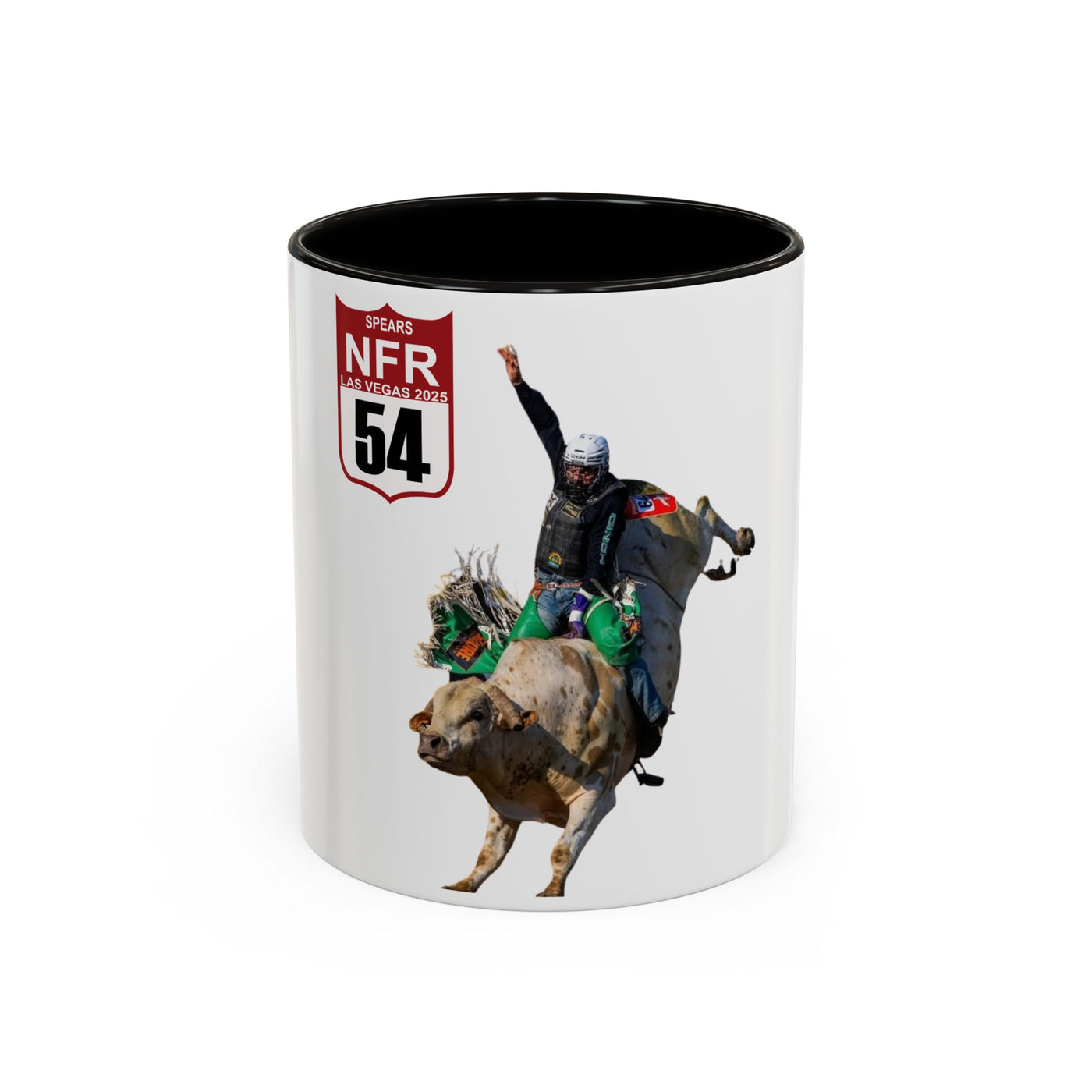 Jordan Spears #54 Bull Rider Colorful Mug - Perfect for Rodeo Fans