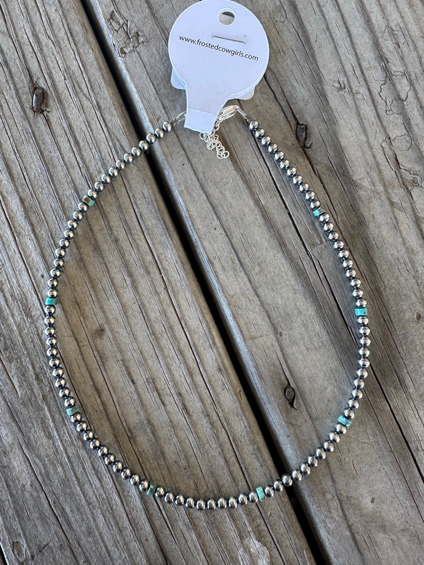 Silver and Turquoise Choker