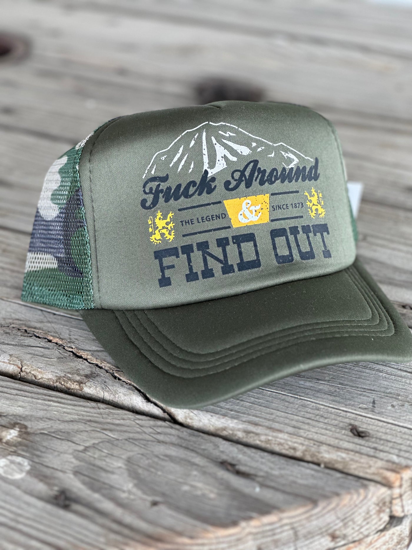F Around and Find out Camo Cap