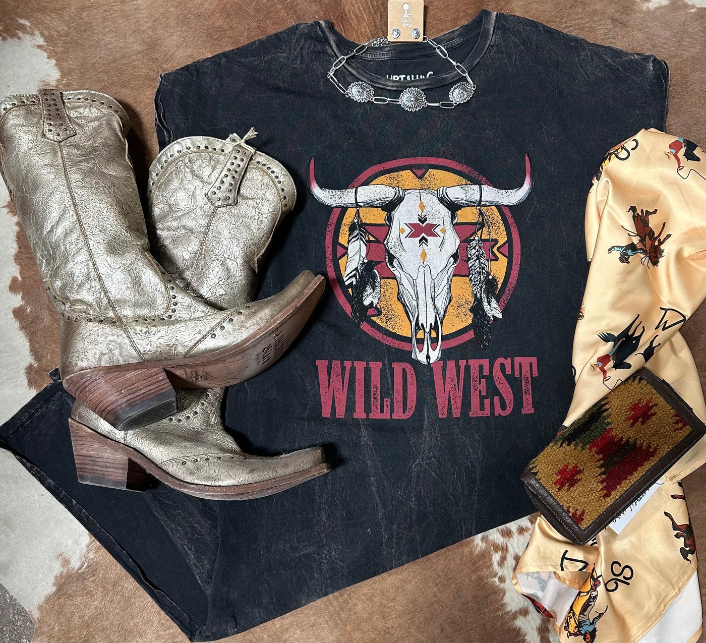 Wild West Skull Tee Dress