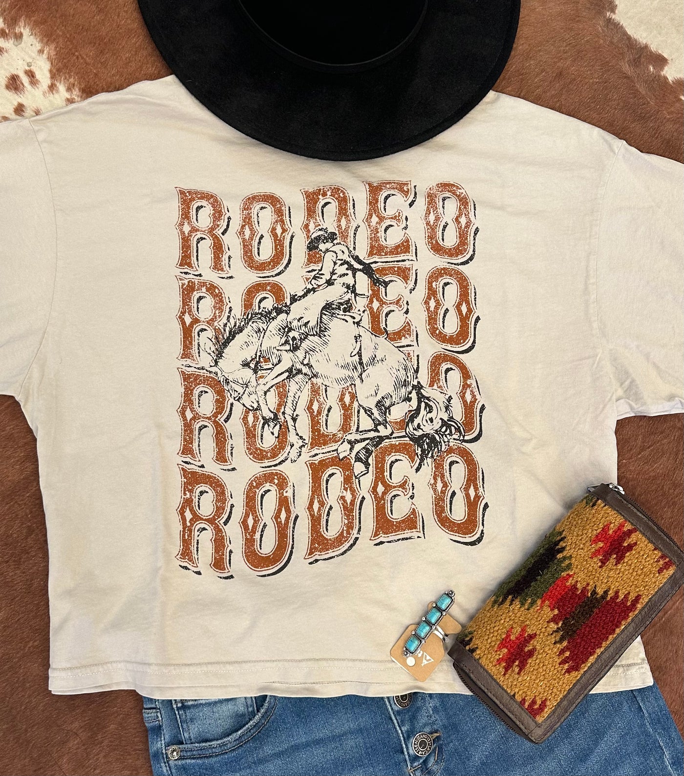Long Crop Rodeo Graphic Tee