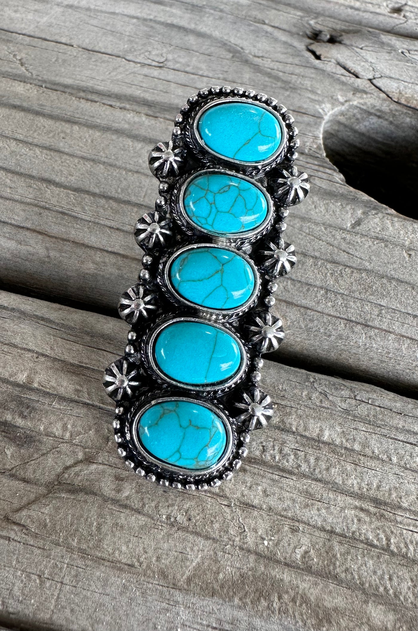 Five Stone Turquoise Ring
