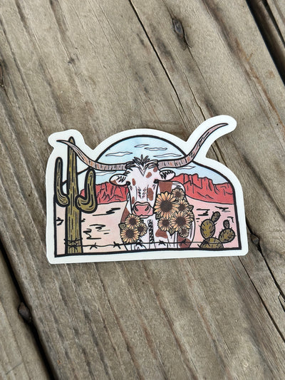 Colorful Cowgirl Stickers