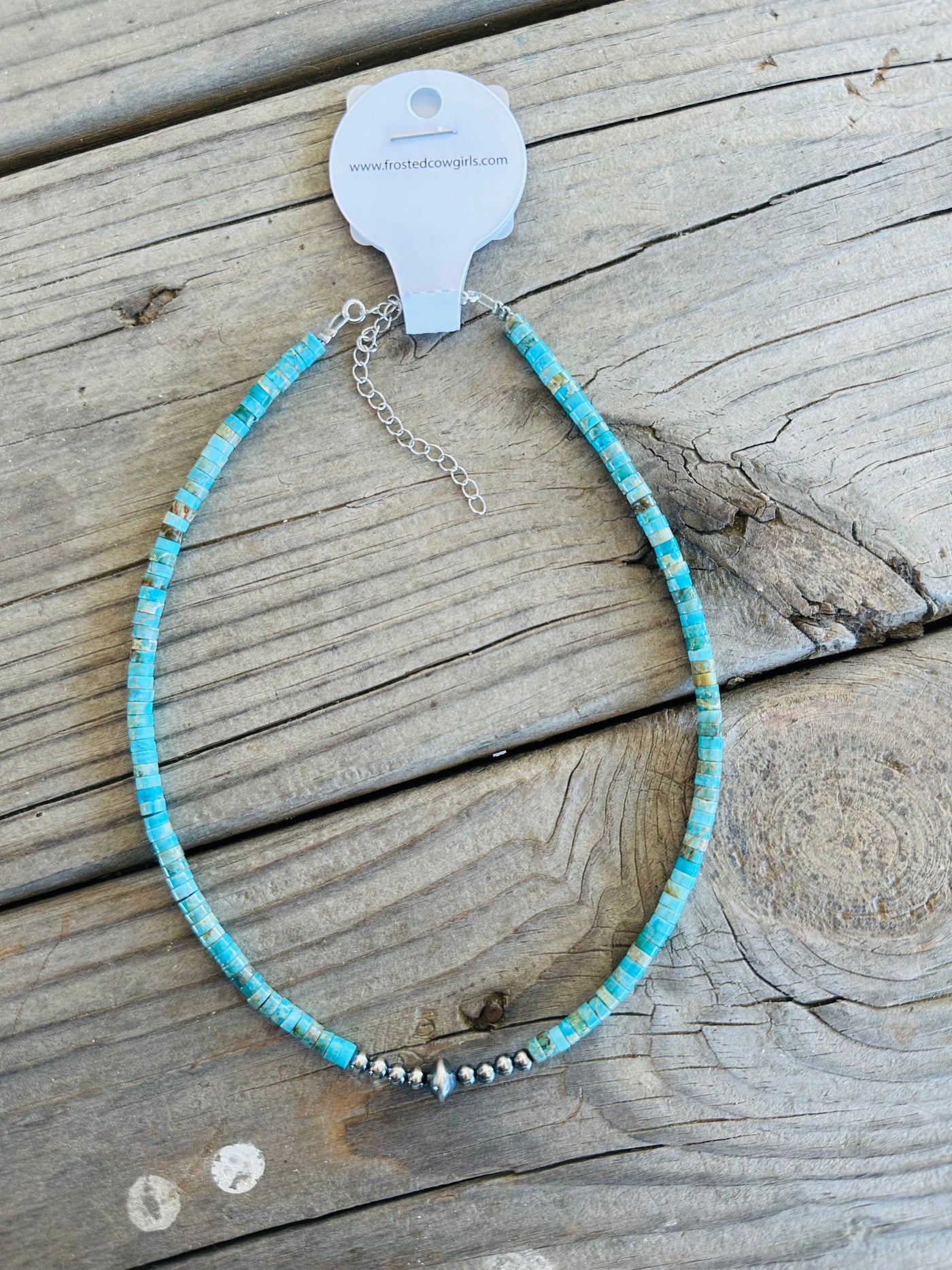 Turquoise Choker with Real Beads