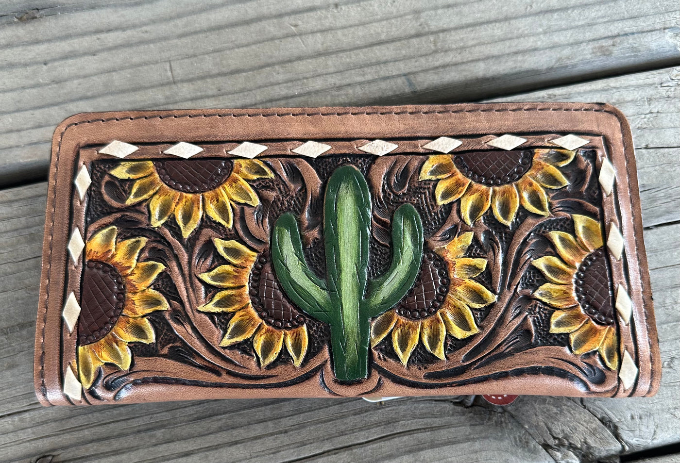 Cacti Sunflower wallet
