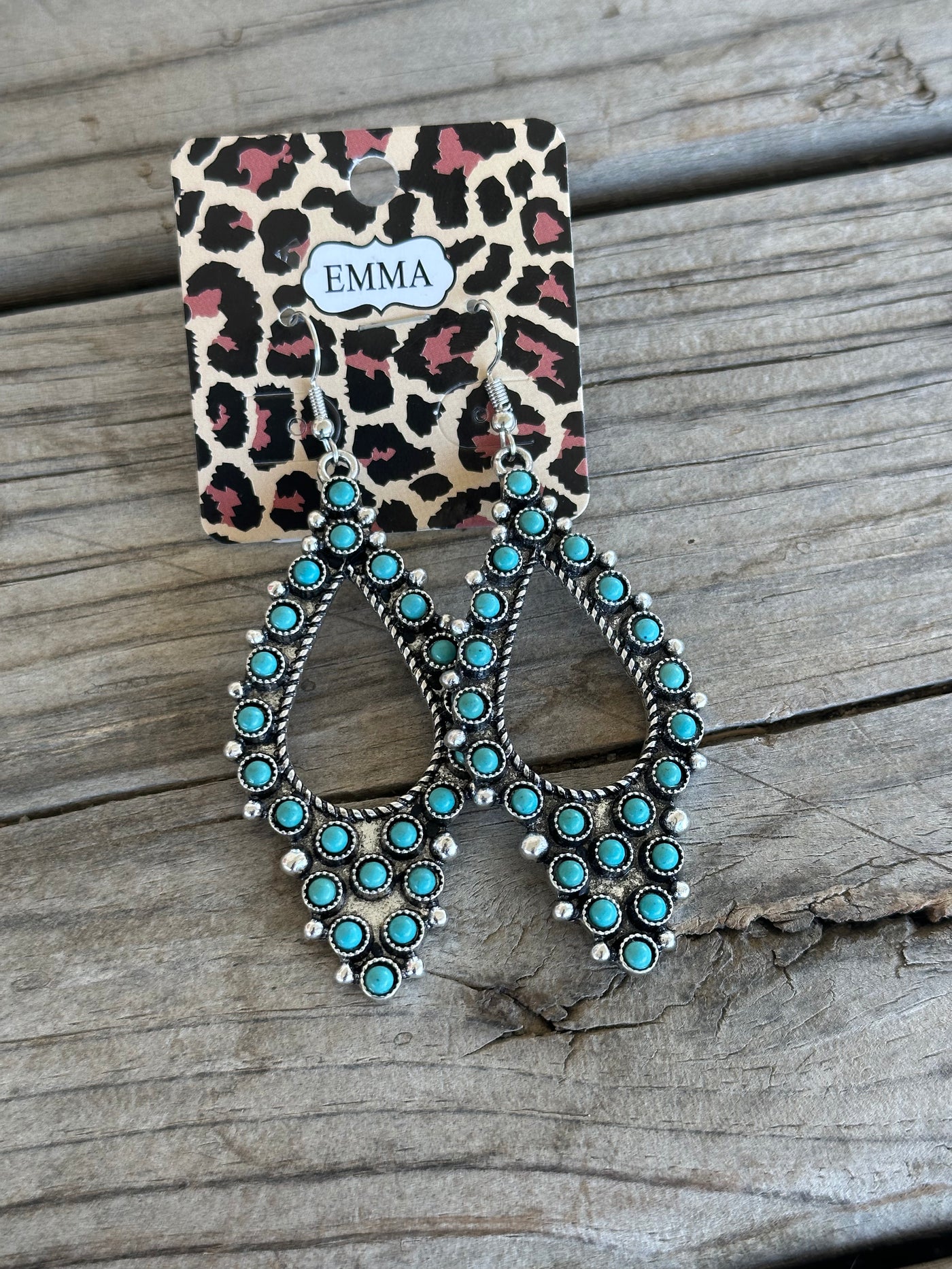 Diamond Turquoise Earrings