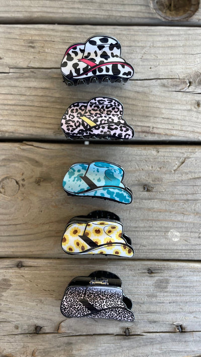Cowboy Hat Claw Clips - The Frosted Cowgirls