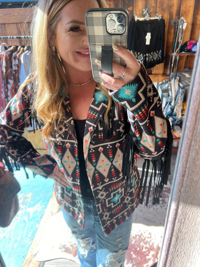 Jolene Aztec Jacket - The Frosted Cowgirls