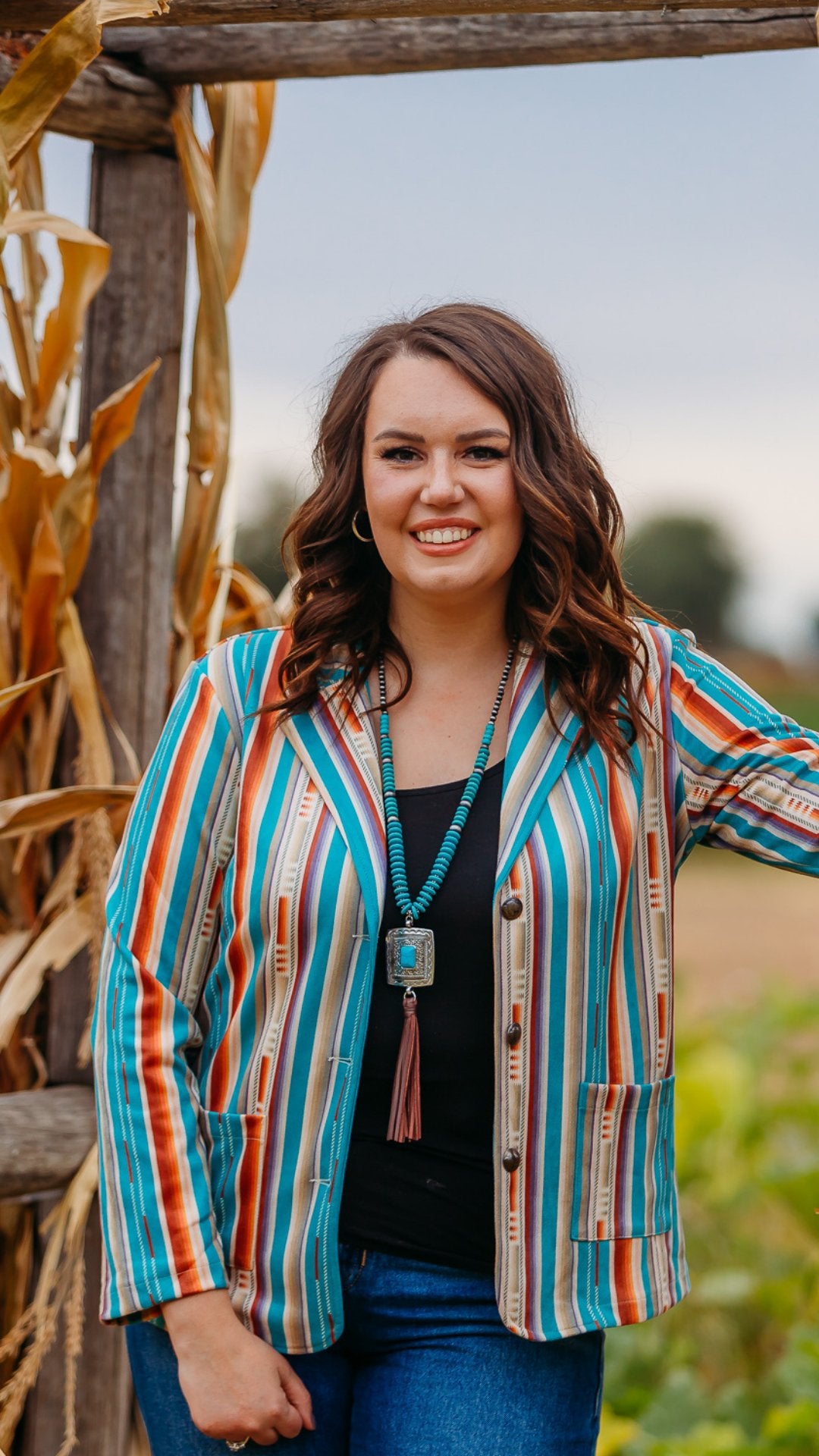 Serape Lights Blazer - The Frosted Cowgirls