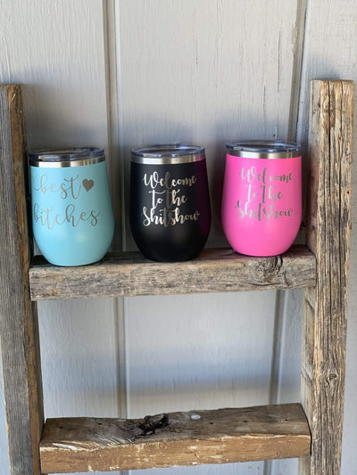 Wine Tumbler - The Frosted Cowgirls